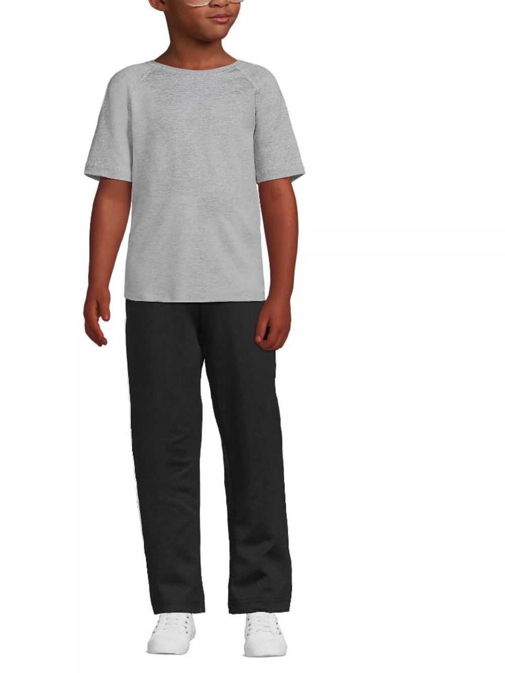 LANDS' END Boys Short Sleeve Active Tee